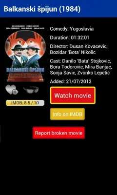 Ex-Yu Filmovi android App screenshot 1